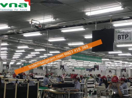 Bảng Led công nghiệp đếm sản lượng cập nhật thông tin sản xuất theo thời gian thực