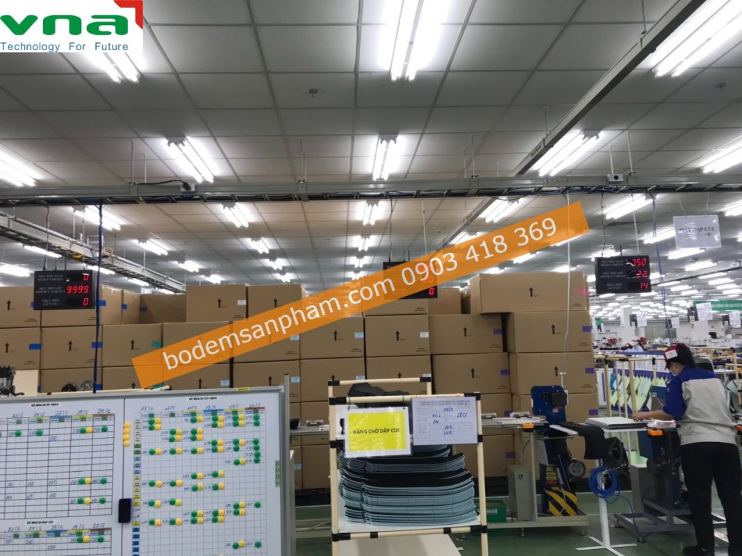 Lắp đặt bảng Led đếm sản lượng tại TNHH FUTABA SANGYO VIỆT NAM